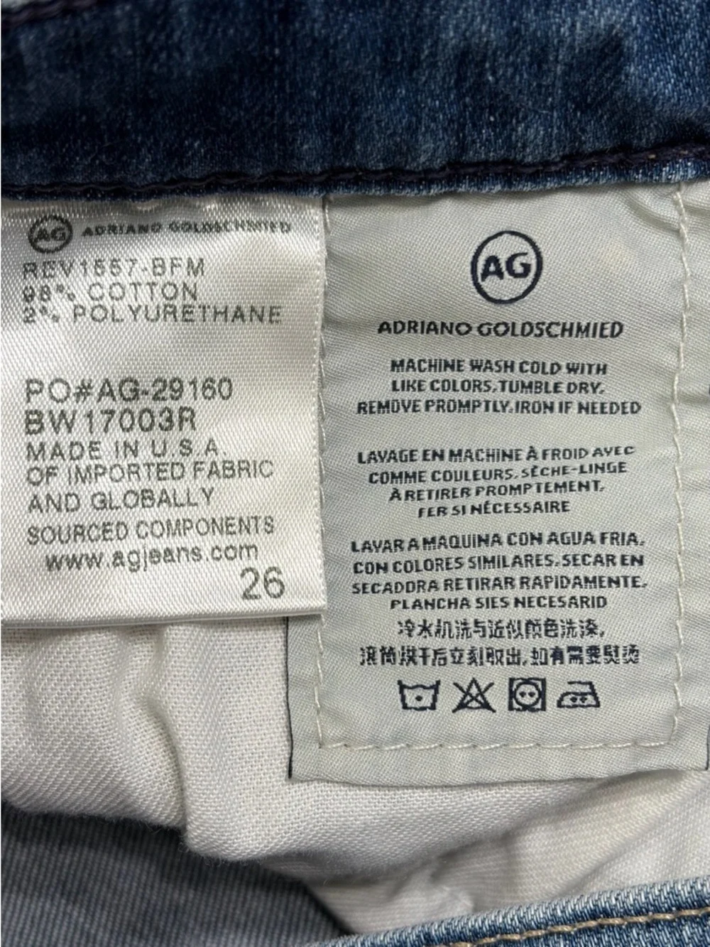AG Prima Mid-Rise Cropped Cigarette Jeans